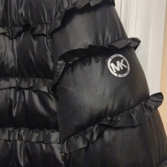 Michael Kors ruffle puffer jacket - Picture 3 of 7